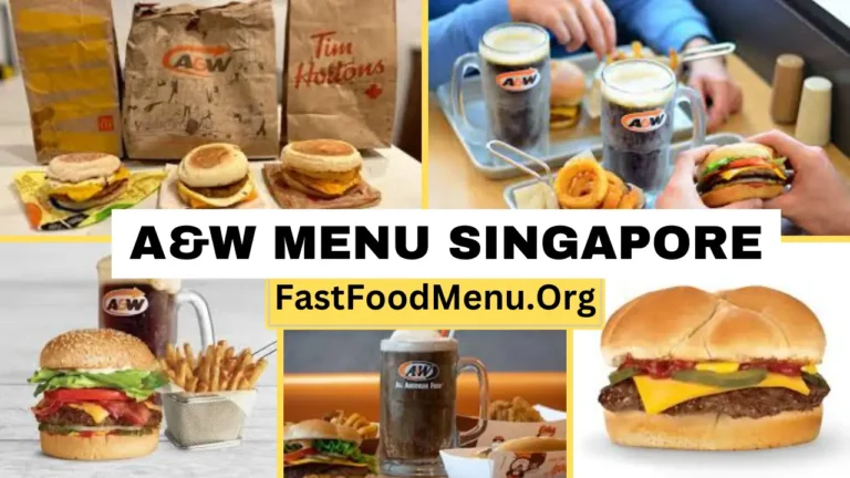 A&W Menu Updated Prices 2024 In Singapore