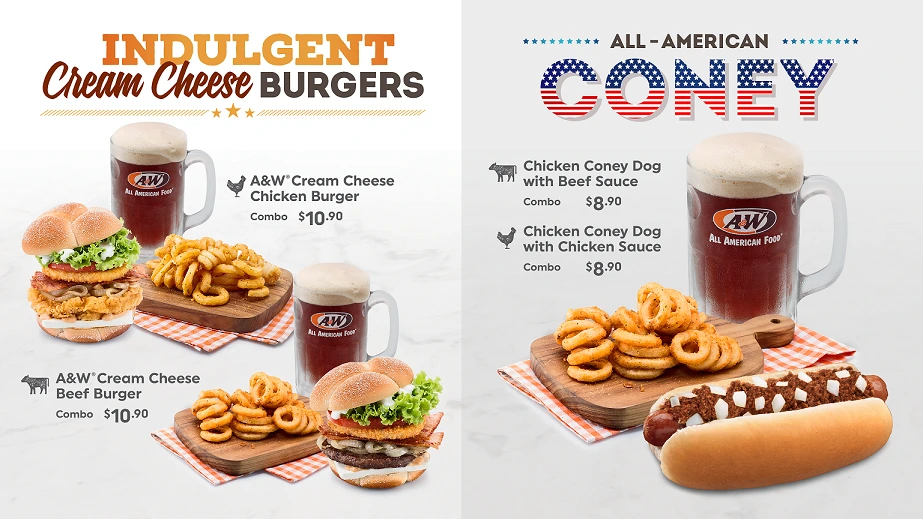 A&W Restaurant Singapore All American Coney Prices