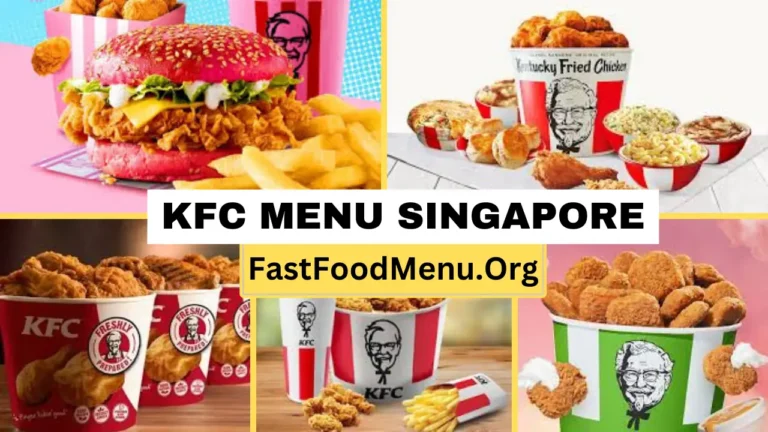 KFC Menu Updated Prices 2024 In Singapore