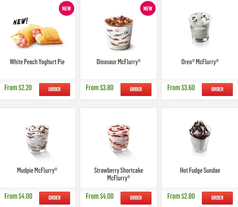 MCDO MENU DESSERT