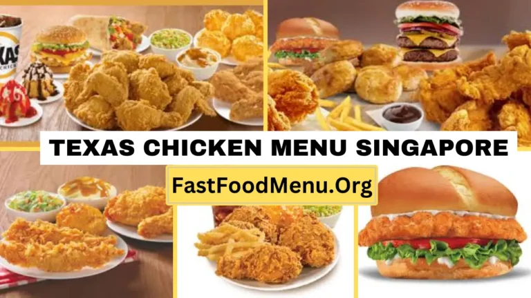 Texas Chicken Menu Updated Prices 2024 In Singapore