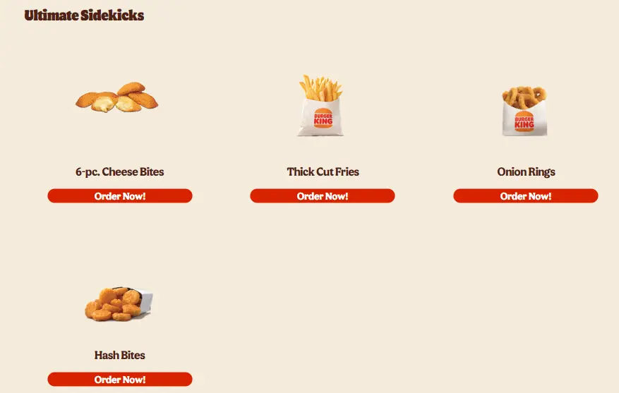 BK PHILIPPINES MENU ULTIMATE SIDEKICKS