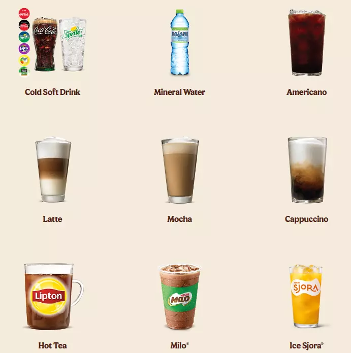 BURGER KING BEVERAGES