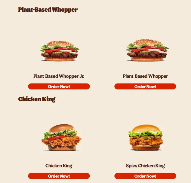 BURGER KING PLANT BASED WHOPPER