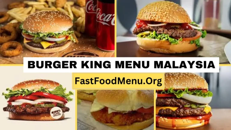 Burger King Menu Updated Prices 2024 In Malaysia