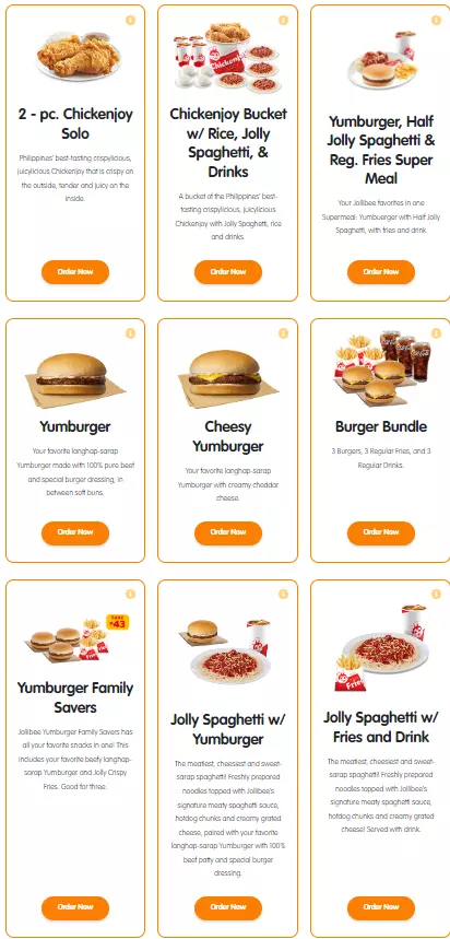 Jollibee Menu