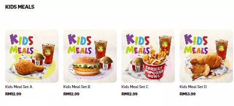 KFC KIDS MEALS