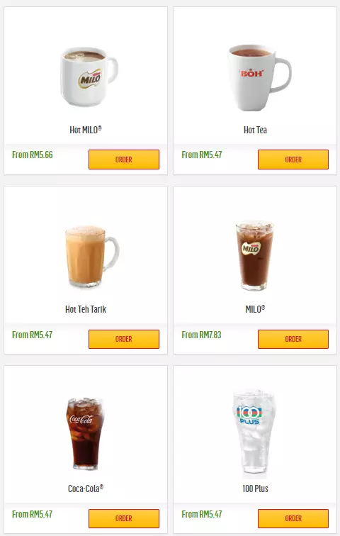 MCDONALD’S BEVERAGES