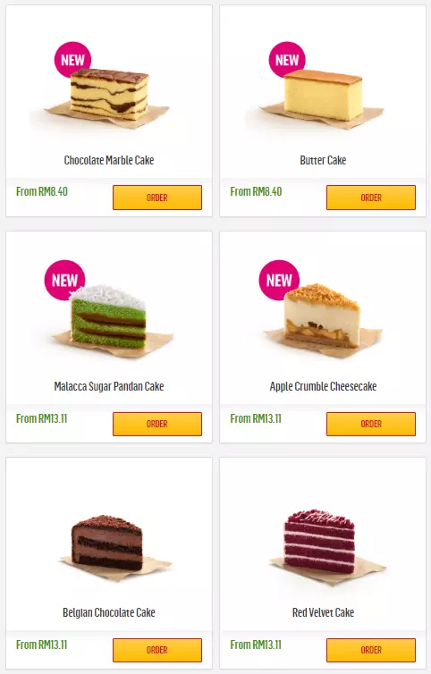 MCDONALD’S MCCAFE CAKES