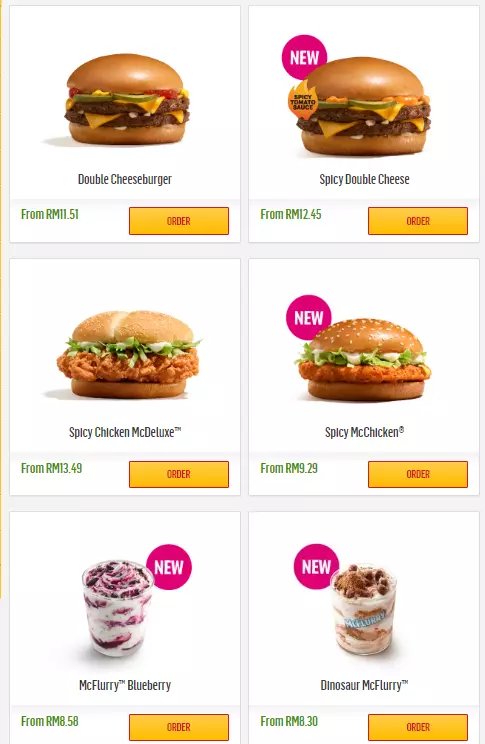 MCDONALD’S PROMOTIONS MENU