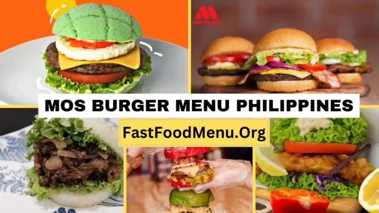 Mos Burger Menu Updated Prices 2024 In Philippines