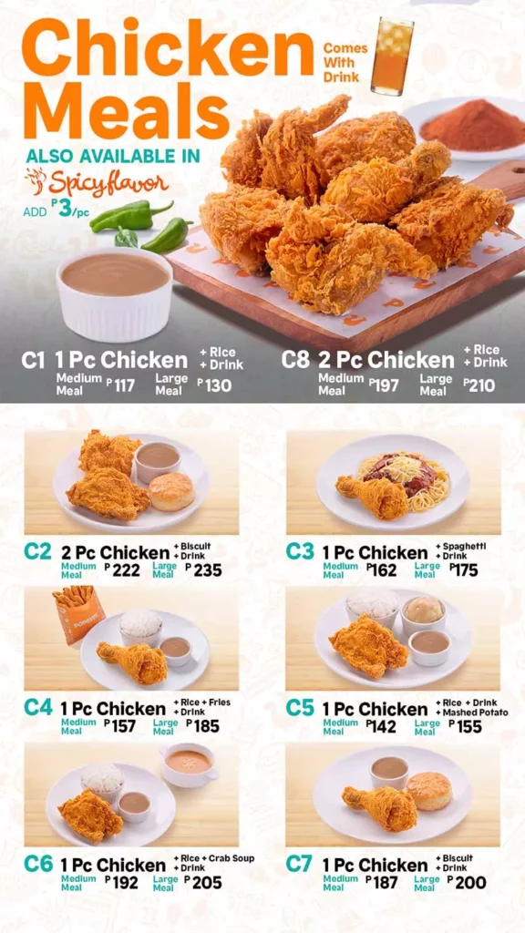 POPEYES MENU