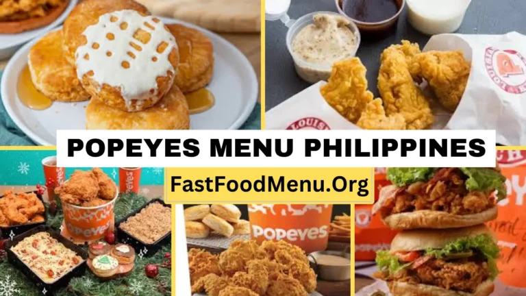 Popeyes Menu Updated Prices 2024 In Philippines