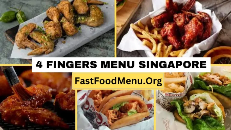 4 Fingers Menu Updated Prices 2024 In Singapore