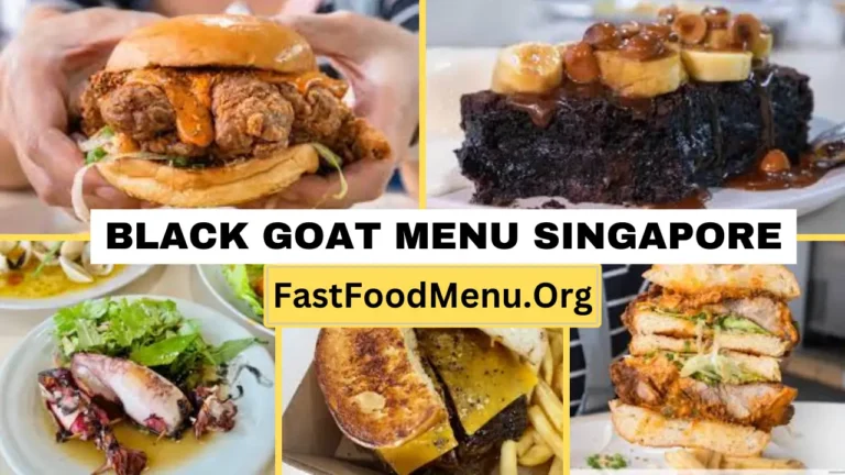 Black Goat Menu Updated Prices 2024 In Singapore