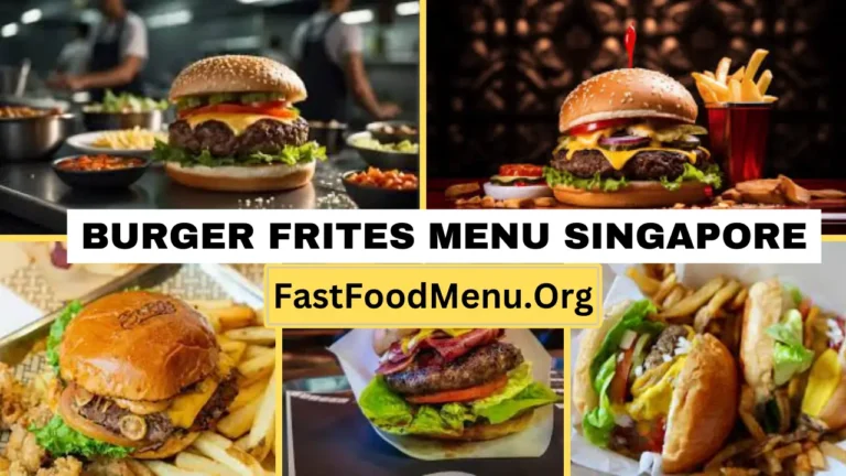 Burger Frites Menu Updated Prices 2024 In Singapore