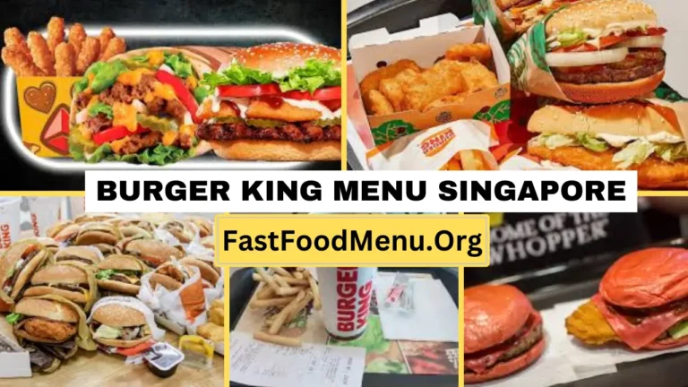 Burger King Menu Updated Prices 2024 In Singapore