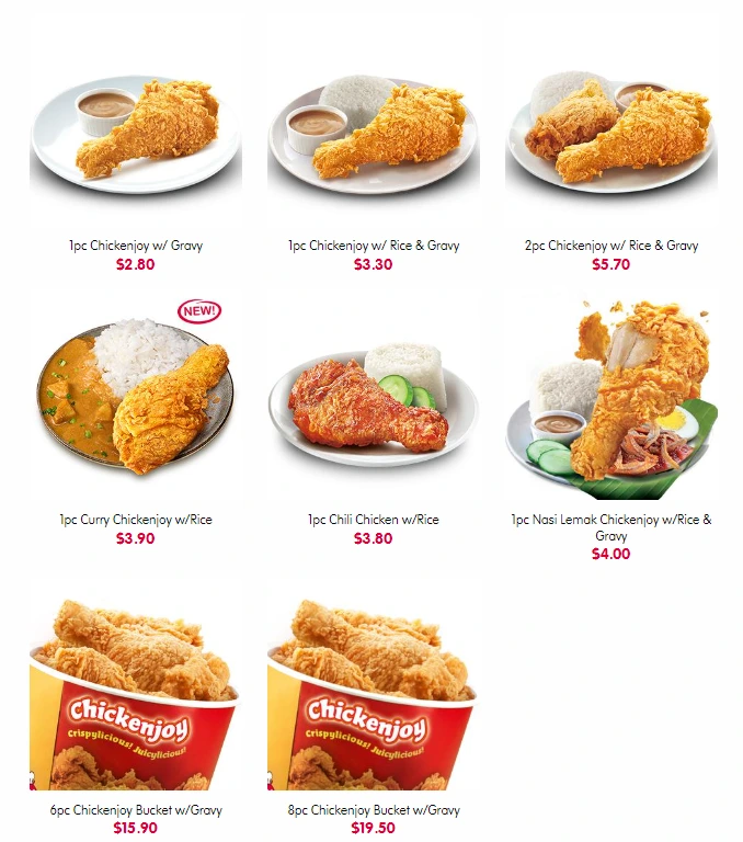 JOLLIBEE BRUNEI MENU