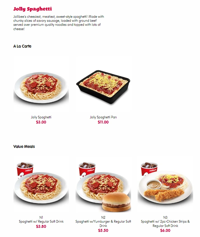 JOLLIBEE DESSERTS SIDES MENU PRICES