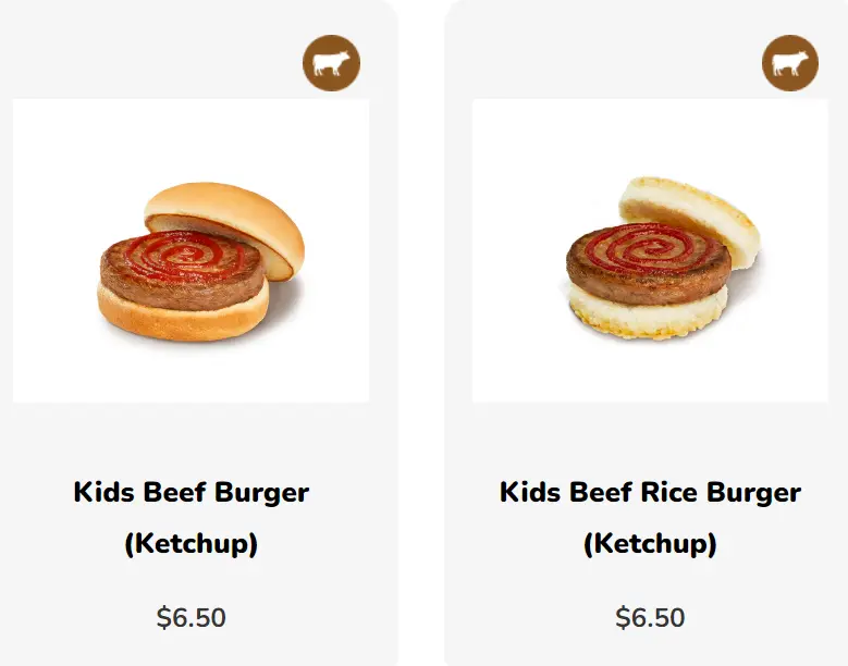 MOS BURGER KIDS MENU PRICES