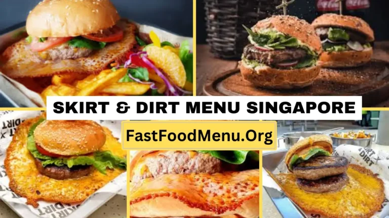 Skirt & Dirt Menu Updated Prices 2024 In Singapore