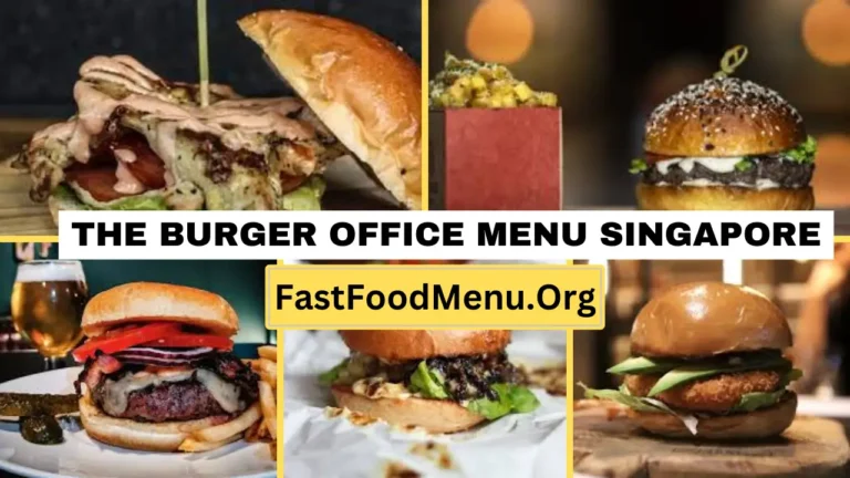 The Burger Office Menu Updated Prices 2024 In Singapore