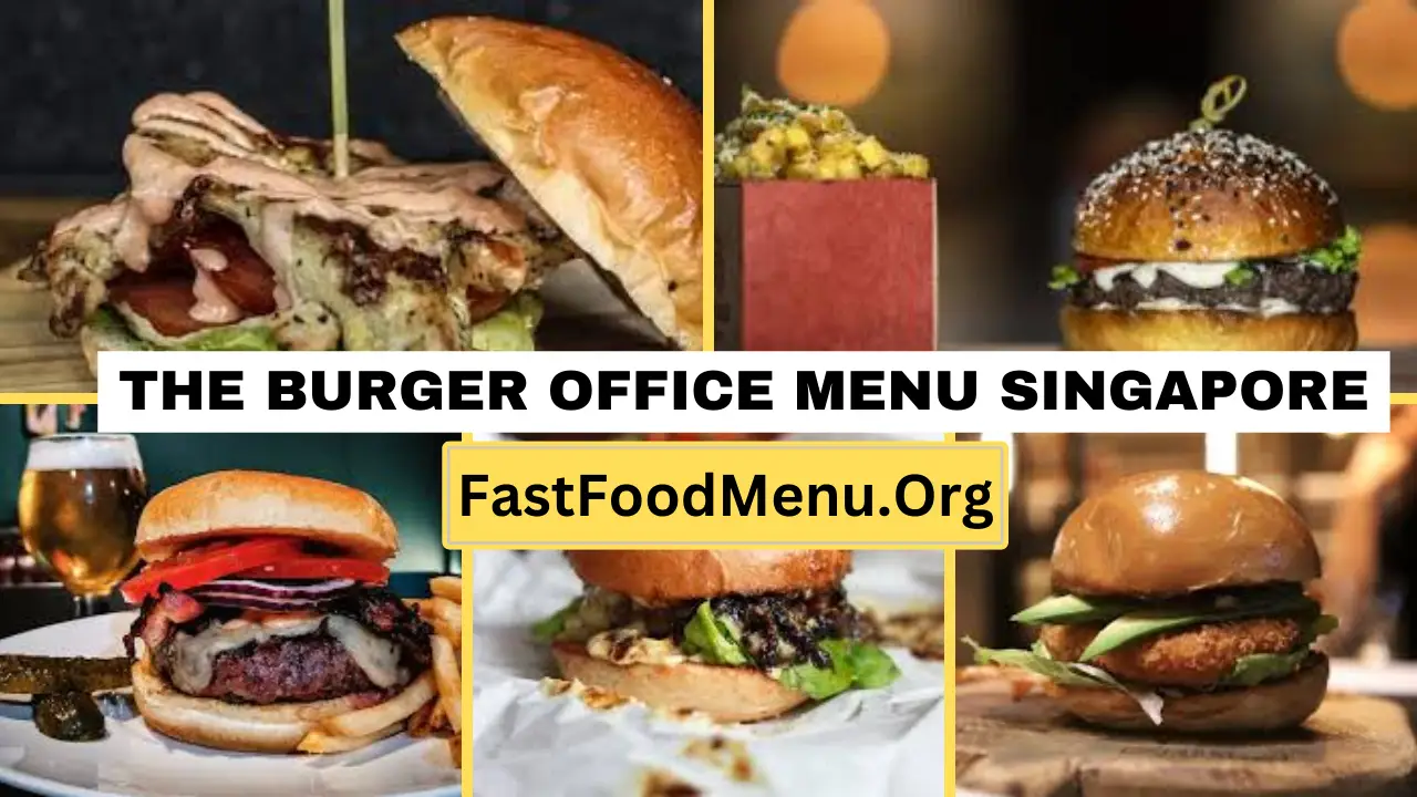 The Burger Office Menu