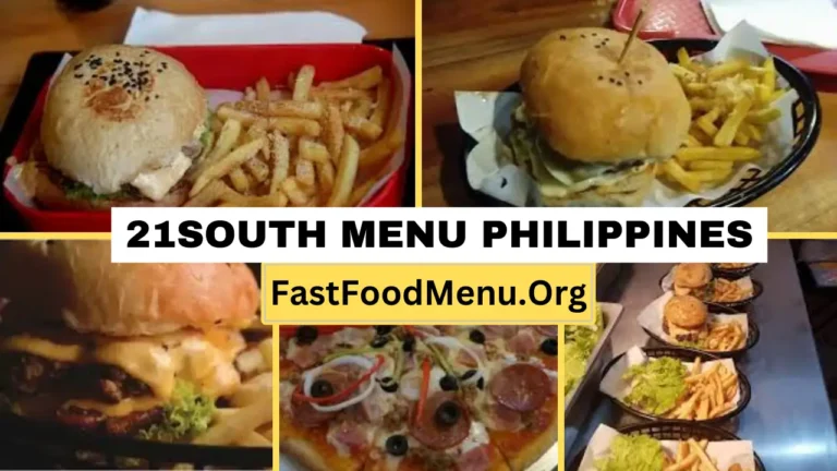 21South Menu Updated Prices 2024 In Philippines