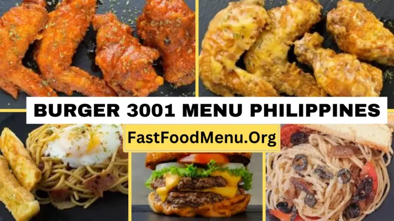 Burger 3001 Menu Updated Prices 2024 In Philippines