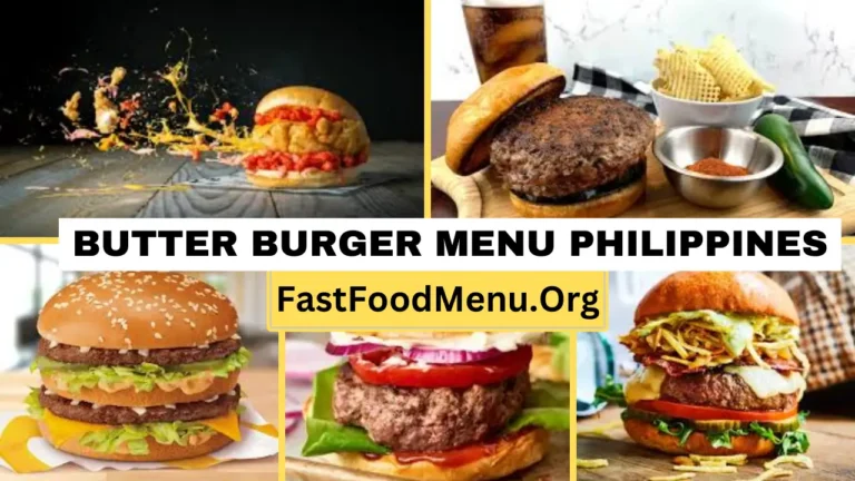 Butter Burger Menu Updated Prices 2024 In Philippines