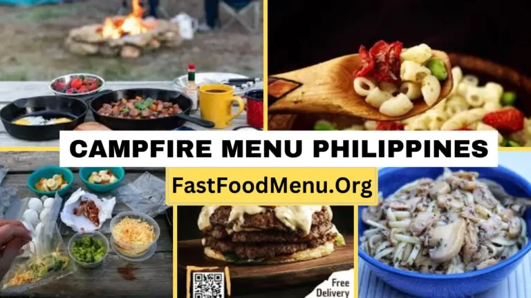 Campfire Menu Updated Prices 2024 In Philippines