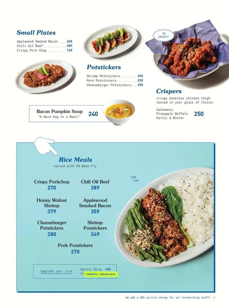 FOWLBREAD CRISPERS MENU PRICES