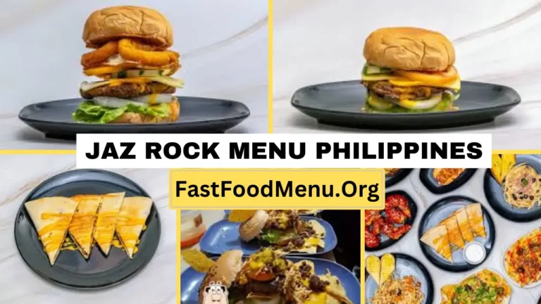 Jaz Rock Menu Updated Prices 2024 In Philippines