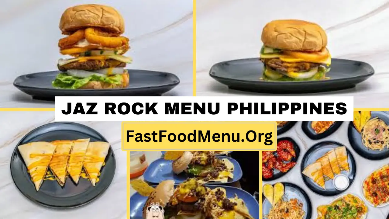 Jaz Rock Menu