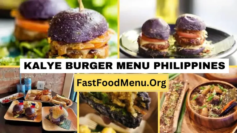 Kalye Burger Menu Updated Prices 2024 In Philippines