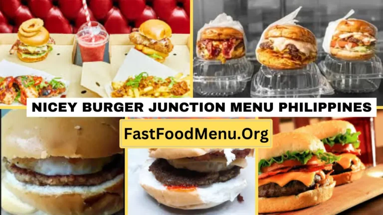 Nicey Burger Junction Menu Updated Prices 2024 In Philippines