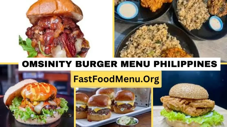 Omsinity Burger Menu Updated Prices 2024 In Philippines