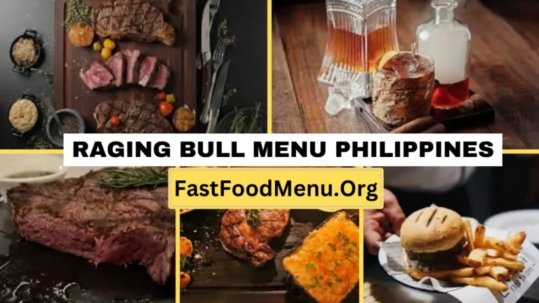 Raging Bull Menu Updated Prices 2024 In Philippines