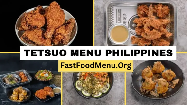 Tetsuo Menu Updated Prices 2024 In Philippines