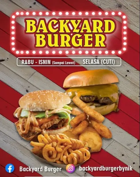 BACKYARD BURGER Menu