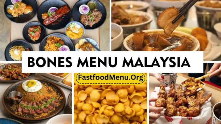 Bones Menu Updated Prices 2024 In Malaysia