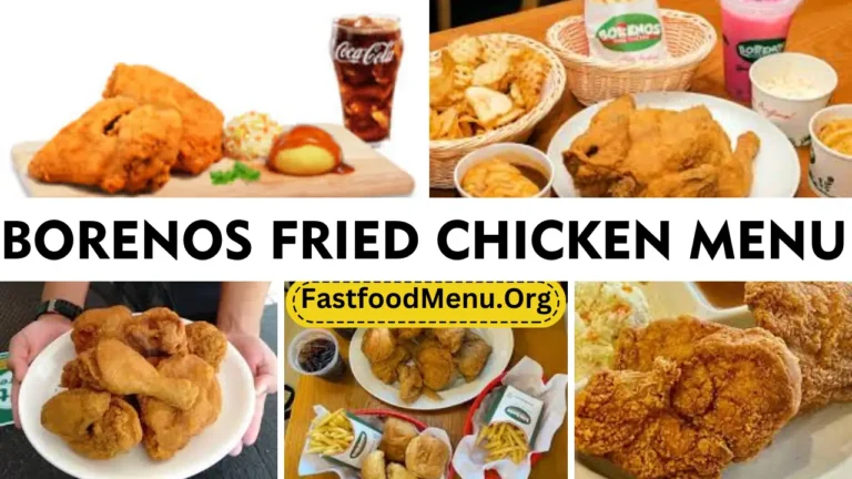 Borenos Fried Chicken Menu Updated Prices 2024 In Malaysia