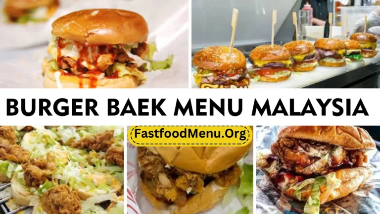 Burger Baek Menu Updated Prices 2024 In Malaysia