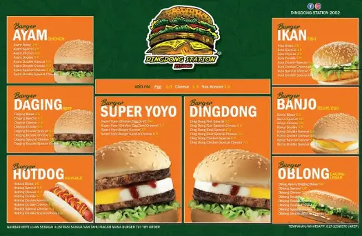 DING DONG BURGER Menu