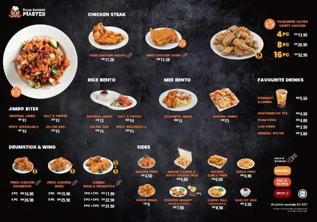 FRIED CHICKEN Master MENU 