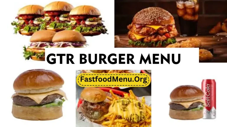 GTR Burger Menu Updated Prices 2024 In Malaysia