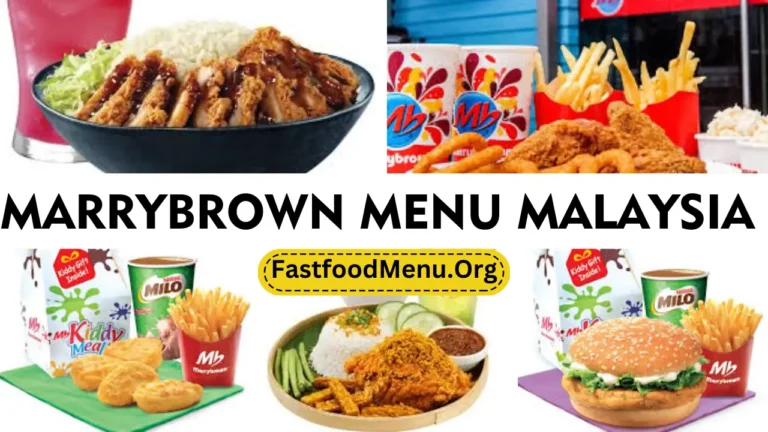 Marrybrown Menu Updated Prices 2024 In Malaysia