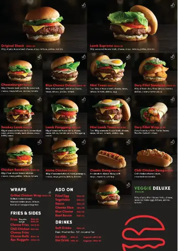 Fuel Shack Menu 