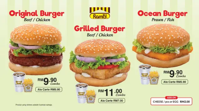 Ramly Burger Menu