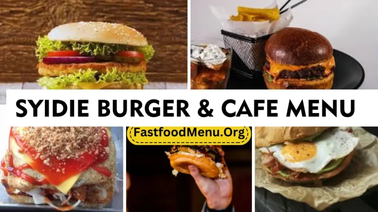 Syidie Burger & Cafe Menu Updated Prices 2024 In Malaysia